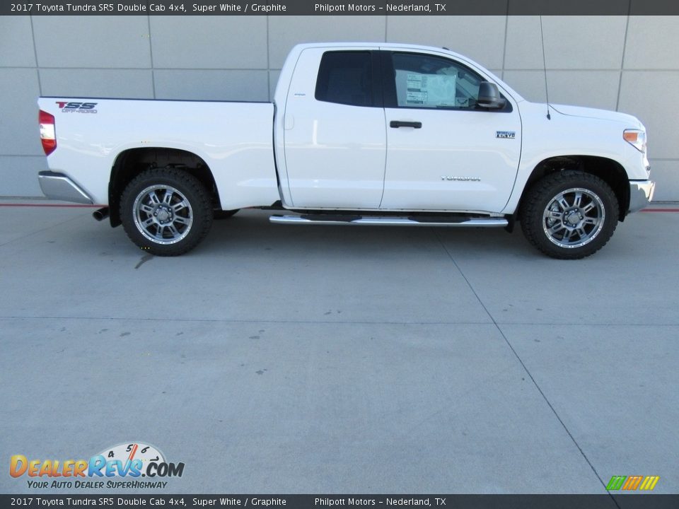 2017 Toyota Tundra SR5 Double Cab 4x4 Super White / Graphite Photo #3