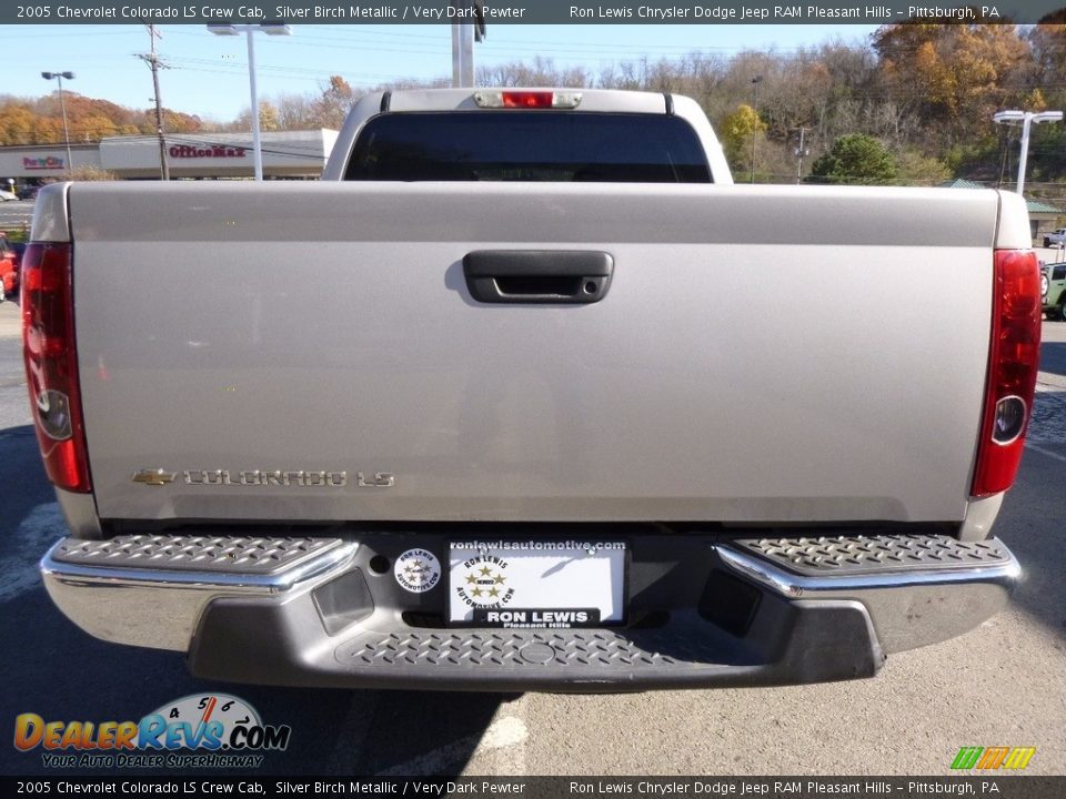 2005 Chevrolet Colorado LS Crew Cab Silver Birch Metallic / Very Dark Pewter Photo #4