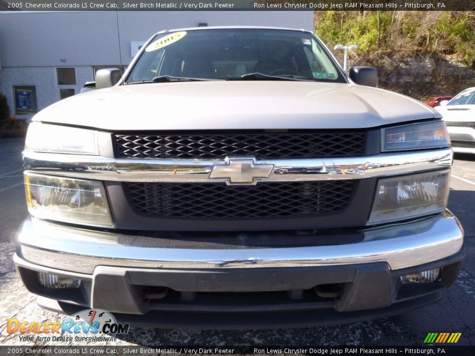 2005 Chevrolet Colorado LS Crew Cab Silver Birch Metallic / Very Dark Pewter Photo #8