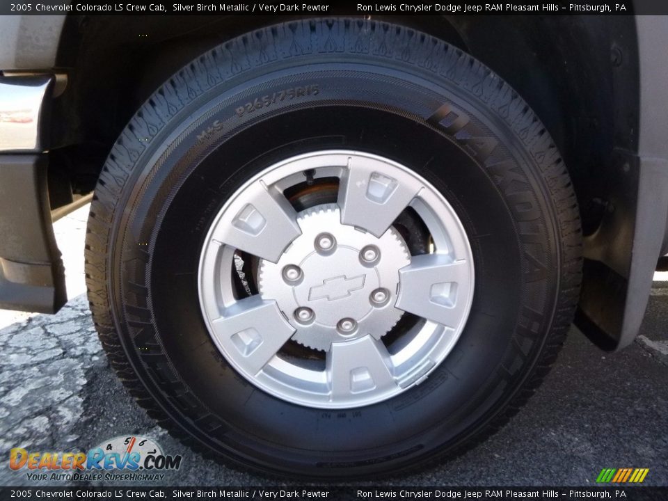 2005 Chevrolet Colorado LS Crew Cab Silver Birch Metallic / Very Dark Pewter Photo #9