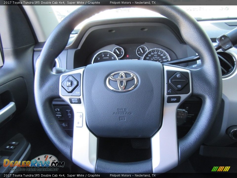 2017 Toyota Tundra SR5 Double Cab 4x4 Super White / Graphite Photo #32