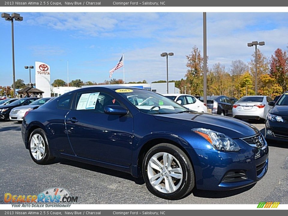 2013 Nissan Altima 2.5 S Coupe Navy Blue / Charcoal Photo #1
