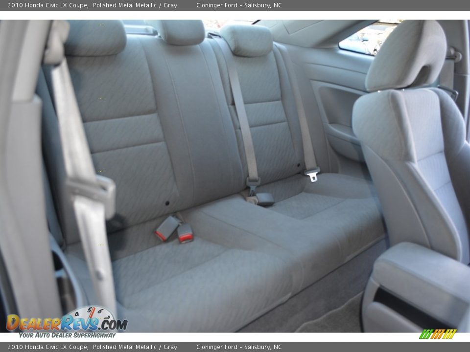 2010 Honda Civic LX Coupe Polished Metal Metallic / Gray Photo #12