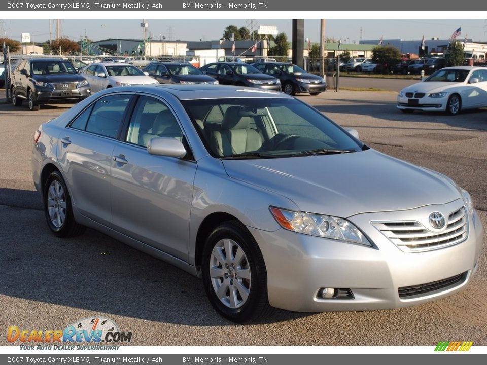 2007 Toyota Camry XLE V6 Titanium Metallic / Ash Photo #7