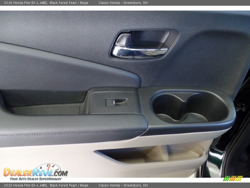 2016 Honda Pilot EX-L AWD Black Forest Pearl / Beige Photo #10