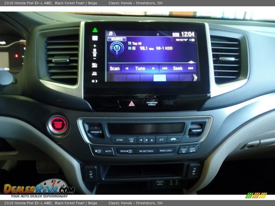 2016 Honda Pilot EX-L AWD Black Forest Pearl / Beige Photo #13