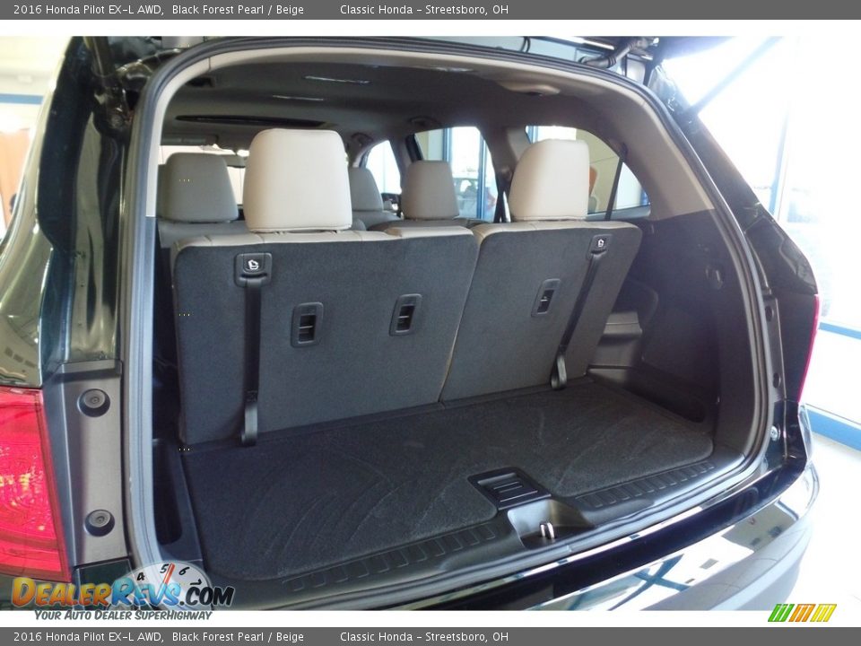 2016 Honda Pilot EX-L AWD Black Forest Pearl / Beige Photo #15
