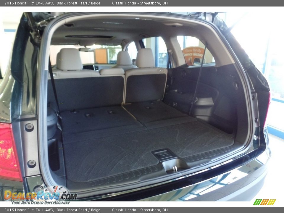 2016 Honda Pilot EX-L AWD Black Forest Pearl / Beige Photo #16