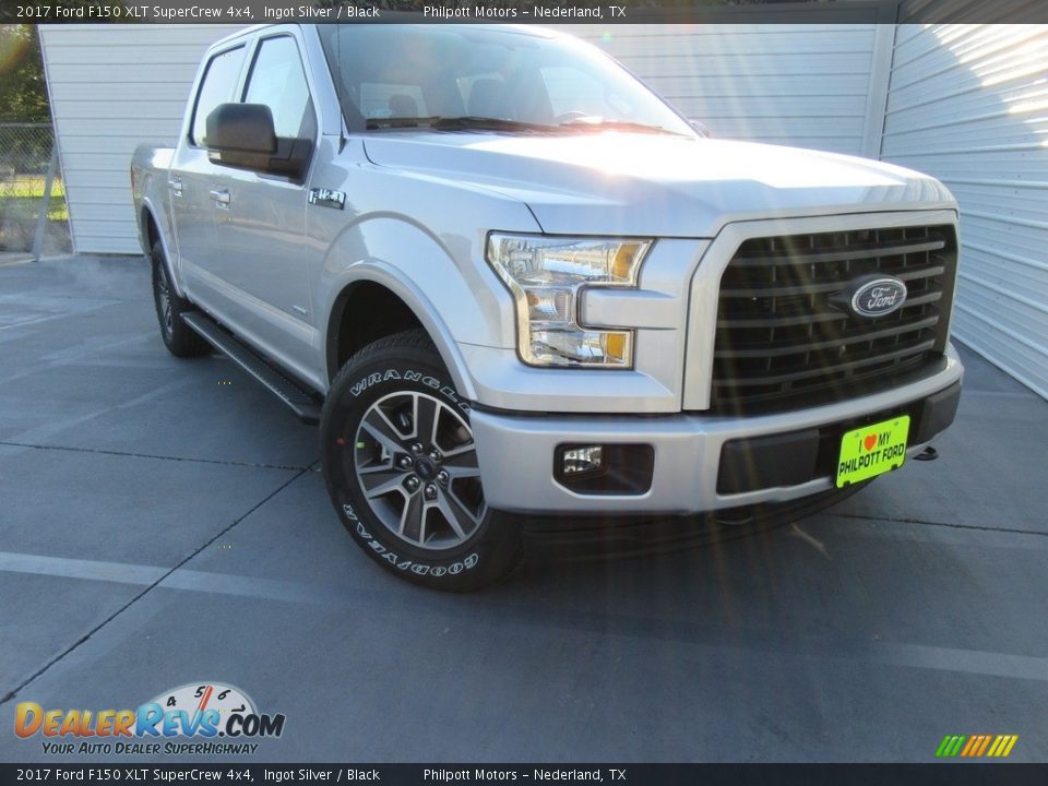 2017 Ford F150 XLT SuperCrew 4x4 Ingot Silver / Black Photo #2