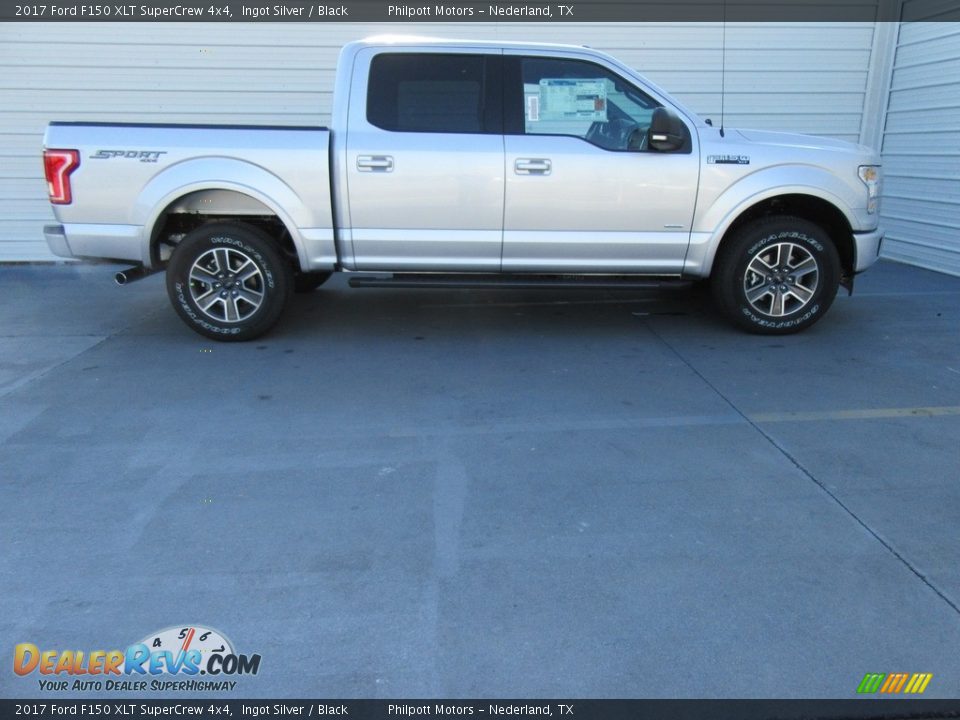 2017 Ford F150 XLT SuperCrew 4x4 Ingot Silver / Black Photo #3