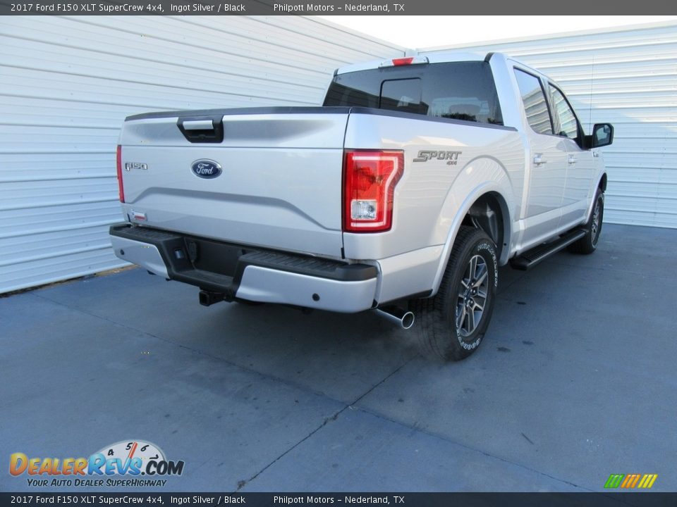 2017 Ford F150 XLT SuperCrew 4x4 Ingot Silver / Black Photo #4