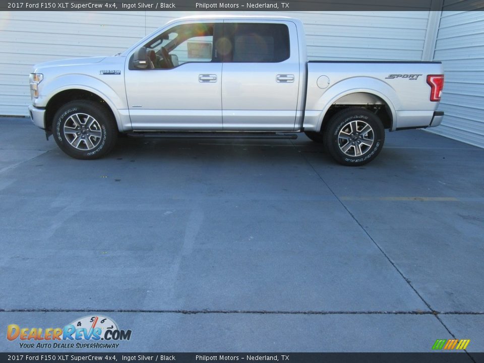 2017 Ford F150 XLT SuperCrew 4x4 Ingot Silver / Black Photo #6