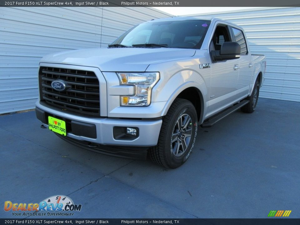 2017 Ford F150 XLT SuperCrew 4x4 Ingot Silver / Black Photo #7