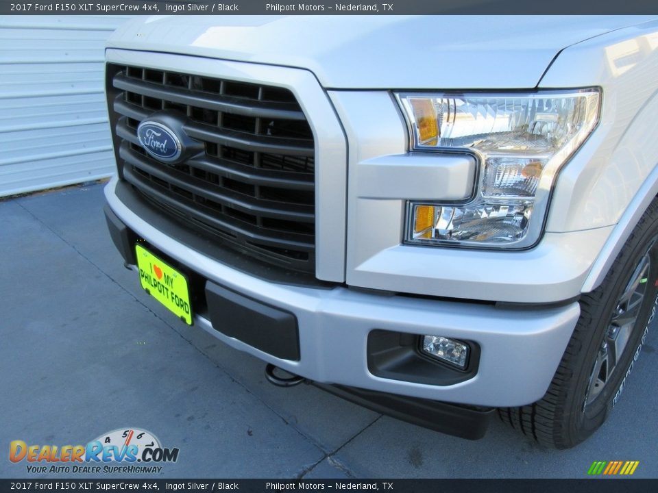 2017 Ford F150 XLT SuperCrew 4x4 Ingot Silver / Black Photo #10