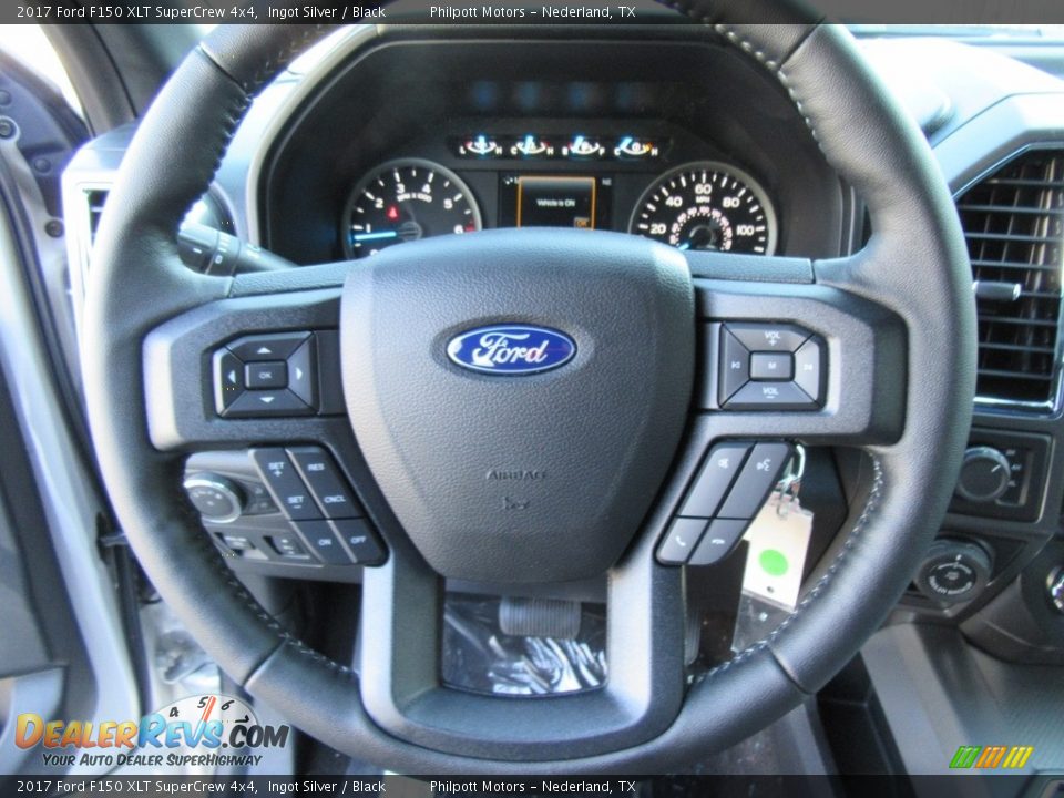 2017 Ford F150 XLT SuperCrew 4x4 Ingot Silver / Black Photo #34