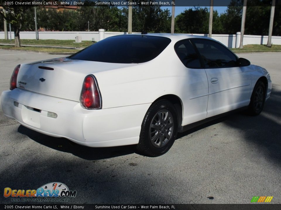 2005 Chevrolet Monte Carlo LS White / Ebony Photo #5