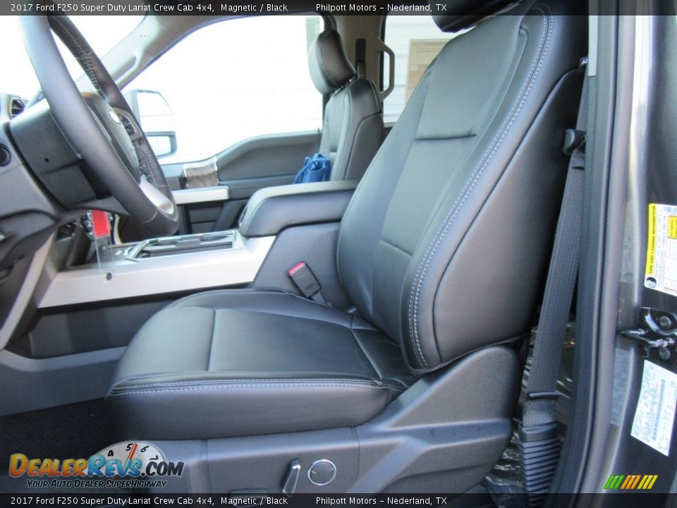 2017 Ford F250 Super Duty Lariat Crew Cab 4x4 Magnetic / Black Photo #22