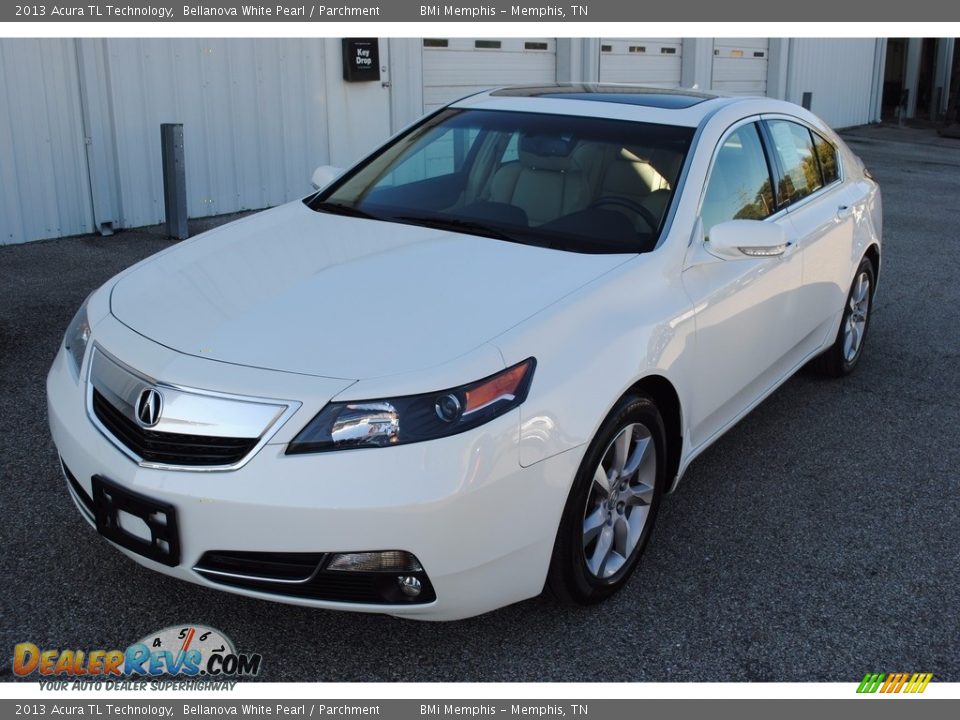 2013 Acura TL Technology Bellanova White Pearl / Parchment Photo #1