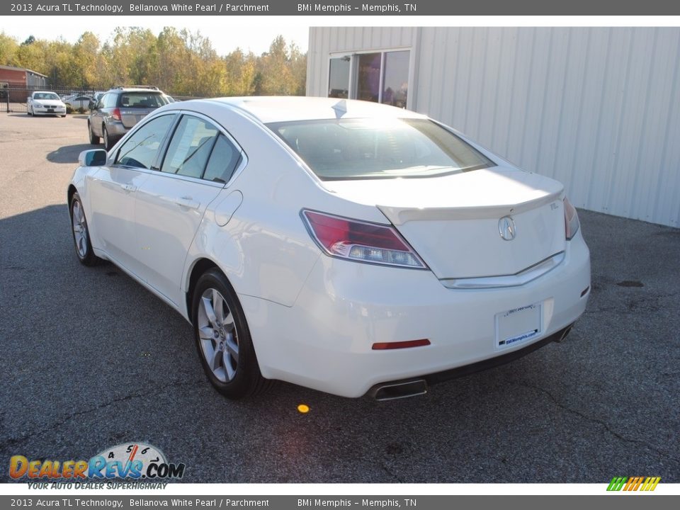 2013 Acura TL Technology Bellanova White Pearl / Parchment Photo #3
