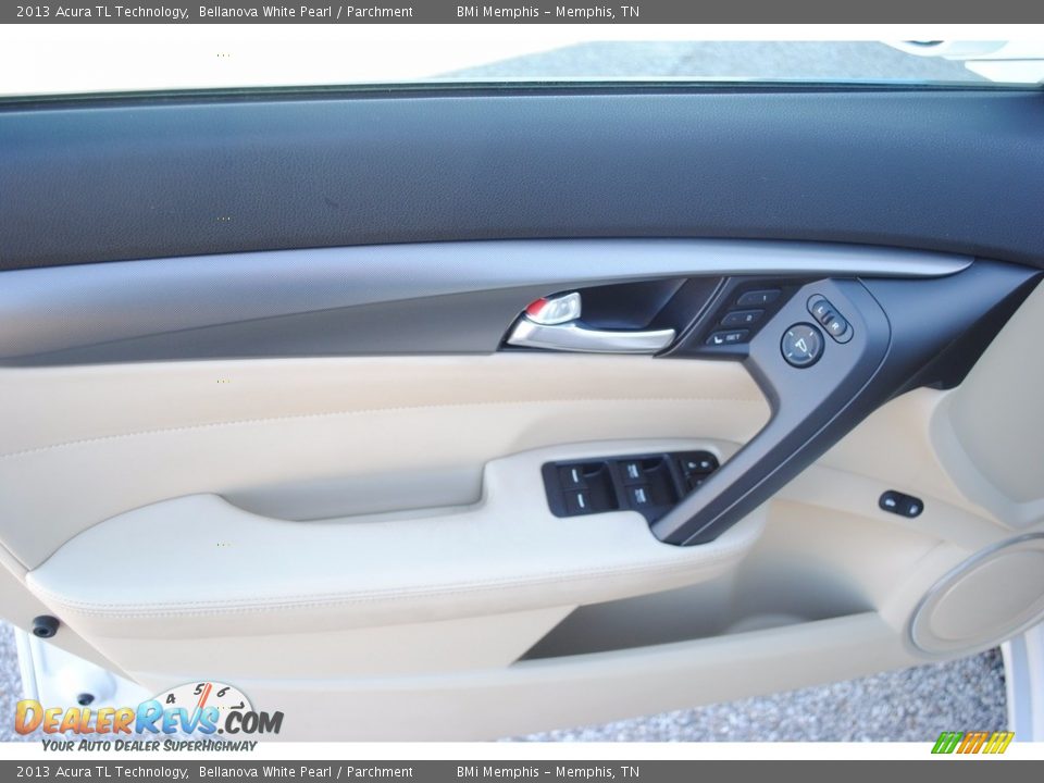 2013 Acura TL Technology Bellanova White Pearl / Parchment Photo #10