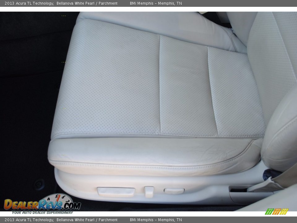 2013 Acura TL Technology Bellanova White Pearl / Parchment Photo #12