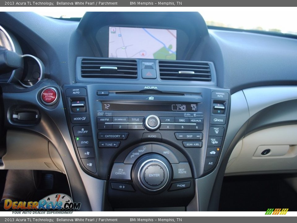 2013 Acura TL Technology Bellanova White Pearl / Parchment Photo #16