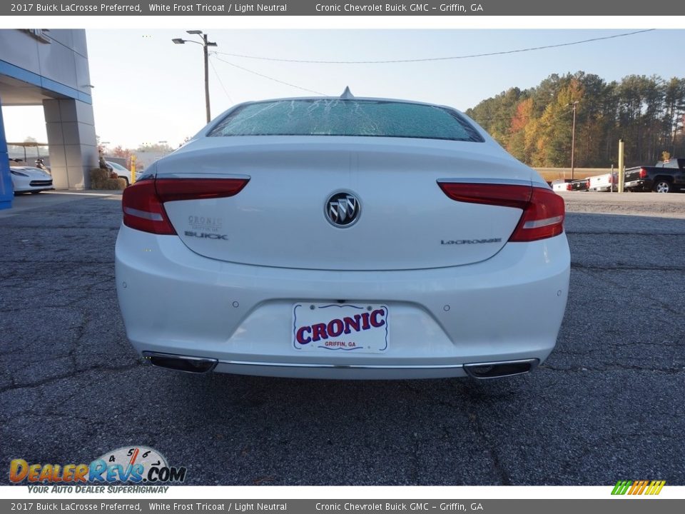 2017 Buick LaCrosse Preferred White Frost Tricoat / Light Neutral Photo #6