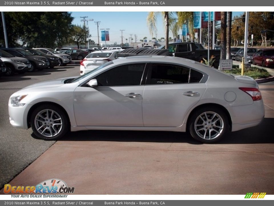 2010 Nissan Maxima 3.5 S Radiant Silver / Charcoal Photo #9