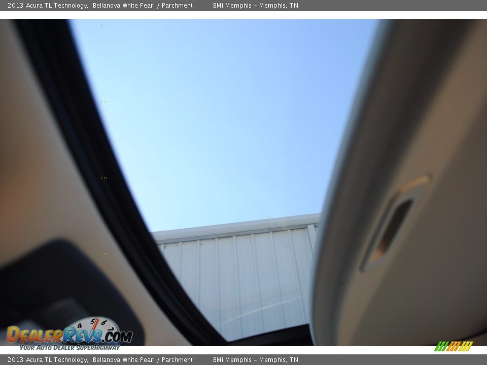 2013 Acura TL Technology Bellanova White Pearl / Parchment Photo #20