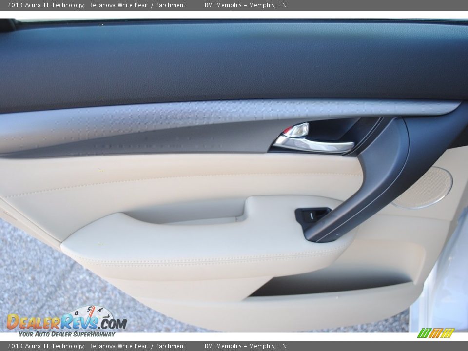 2013 Acura TL Technology Bellanova White Pearl / Parchment Photo #21