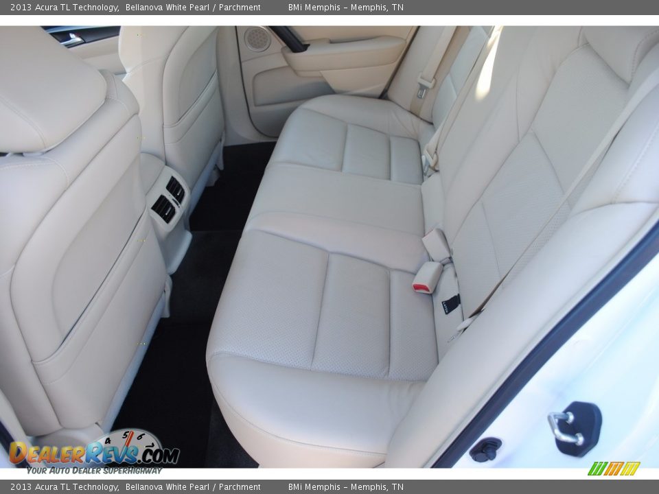 2013 Acura TL Technology Bellanova White Pearl / Parchment Photo #22