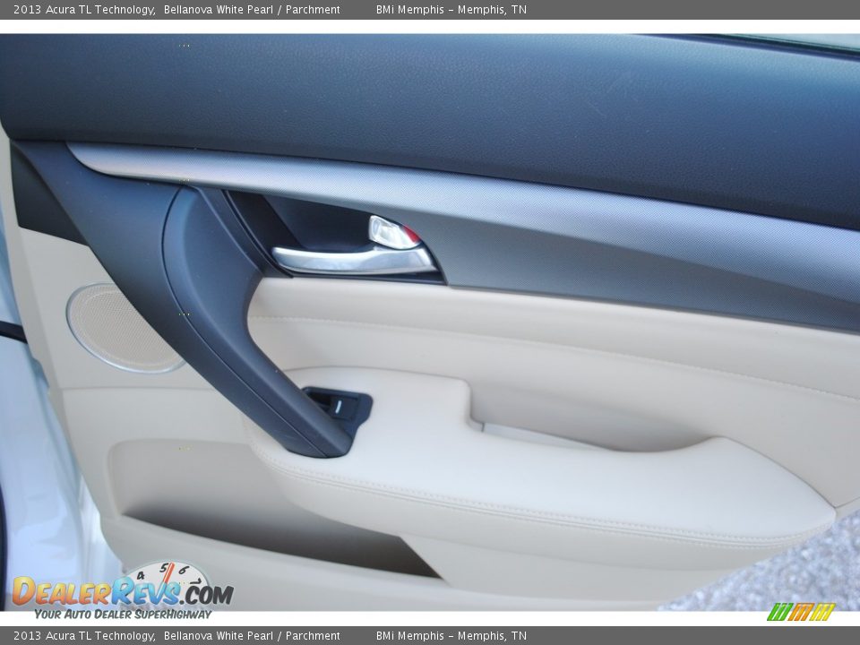 2013 Acura TL Technology Bellanova White Pearl / Parchment Photo #24