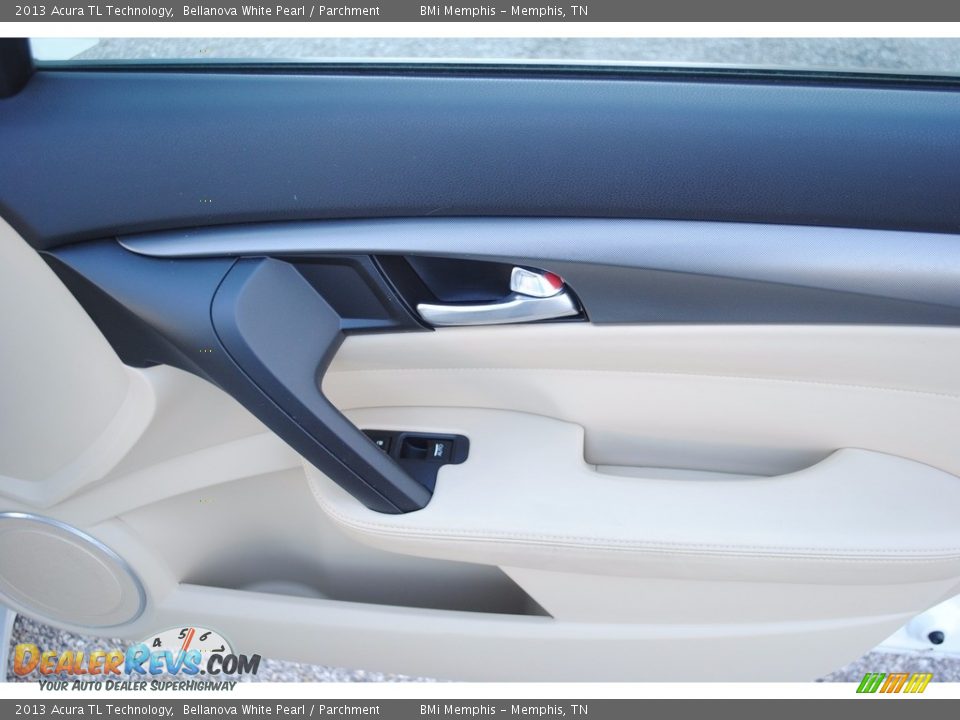 2013 Acura TL Technology Bellanova White Pearl / Parchment Photo #26