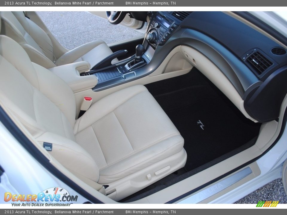 2013 Acura TL Technology Bellanova White Pearl / Parchment Photo #27