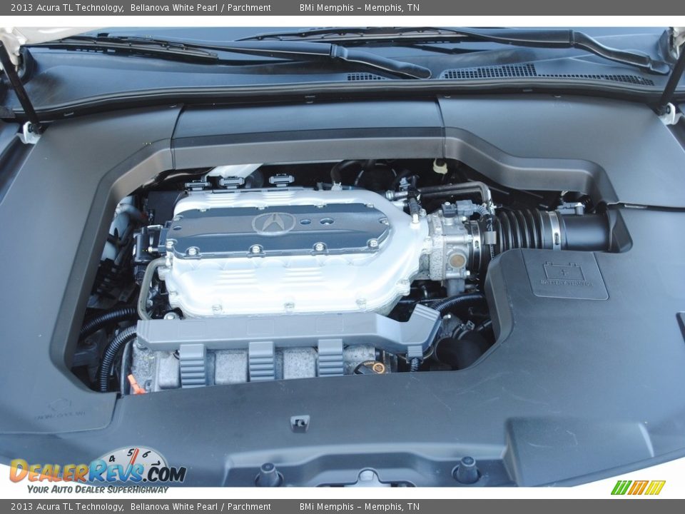 2013 Acura TL Technology Bellanova White Pearl / Parchment Photo #28