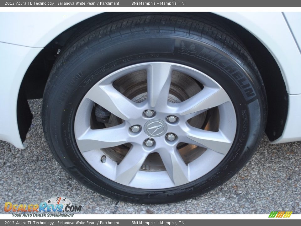 2013 Acura TL Technology Bellanova White Pearl / Parchment Photo #30