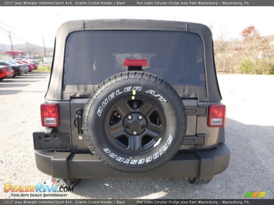 2017 Jeep Wrangler Unlimited Sport 4x4 Granite Crystal Metallic / Black Photo #5