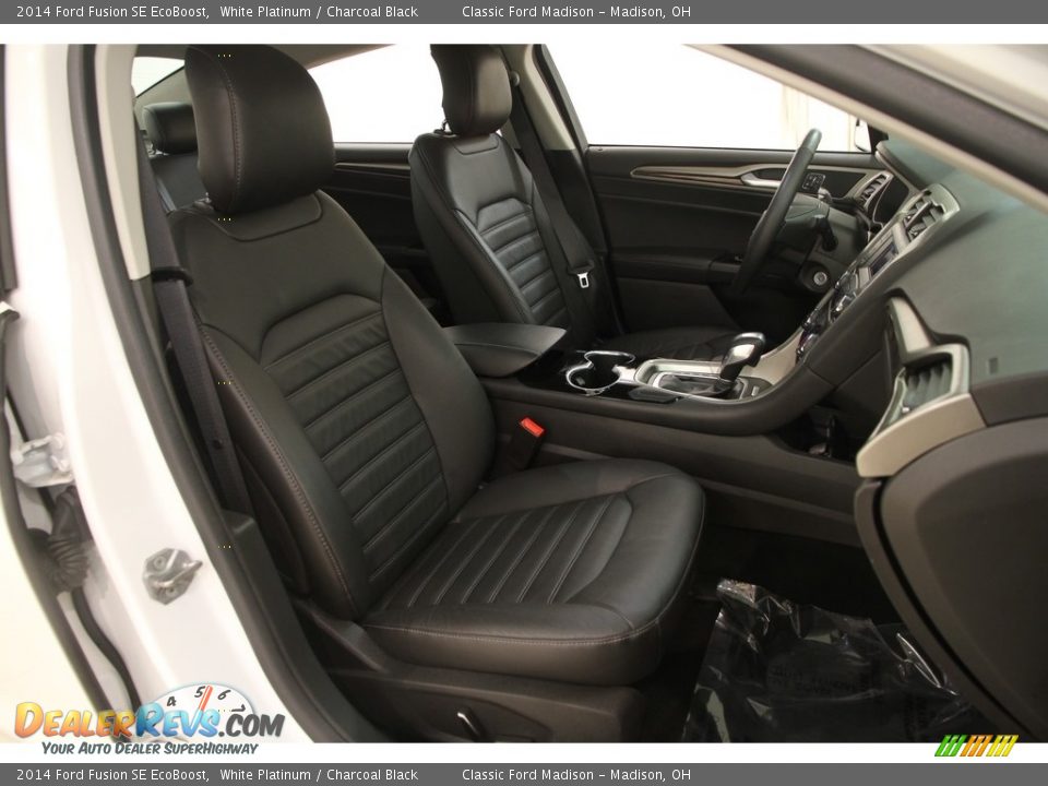 2014 Ford Fusion SE EcoBoost White Platinum / Charcoal Black Photo #11