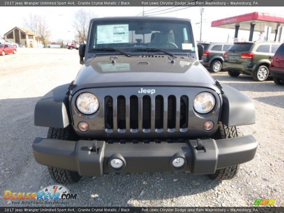 2017 Jeep Wrangler Unlimited Sport 4x4 Granite Crystal Metallic / Black Photo #9