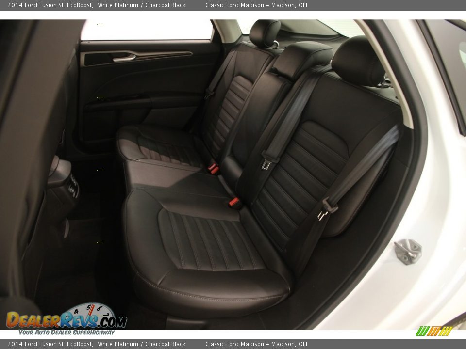 2014 Ford Fusion SE EcoBoost White Platinum / Charcoal Black Photo #13