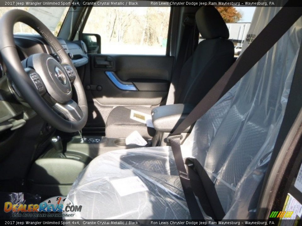 2017 Jeep Wrangler Unlimited Sport 4x4 Granite Crystal Metallic / Black Photo #11