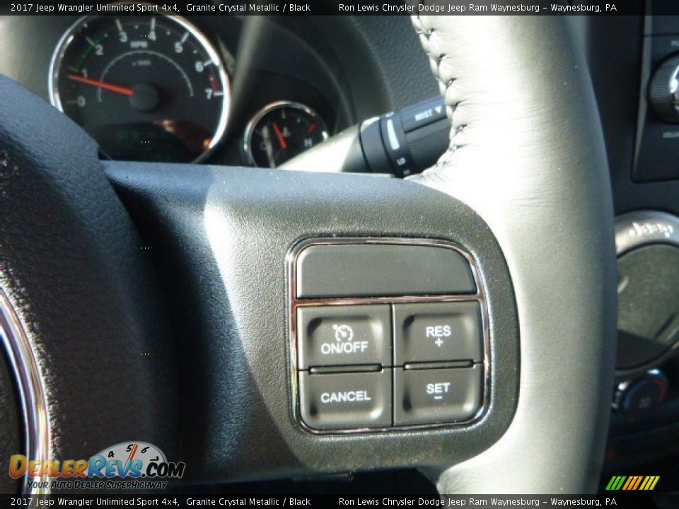 2017 Jeep Wrangler Unlimited Sport 4x4 Granite Crystal Metallic / Black Photo #15