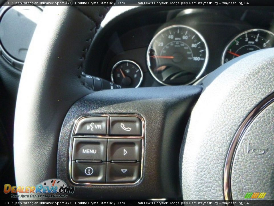 2017 Jeep Wrangler Unlimited Sport 4x4 Granite Crystal Metallic / Black Photo #16