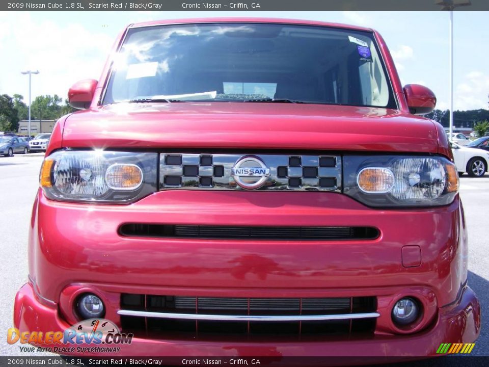 2009 Nissan Cube 1.8 SL Scarlet Red / Black/Gray Photo #3