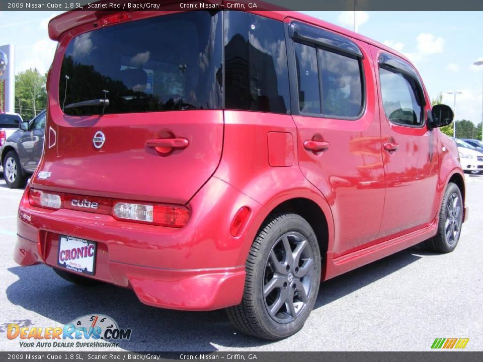 2009 Nissan Cube 1.8 SL Scarlet Red / Black/Gray Photo #6