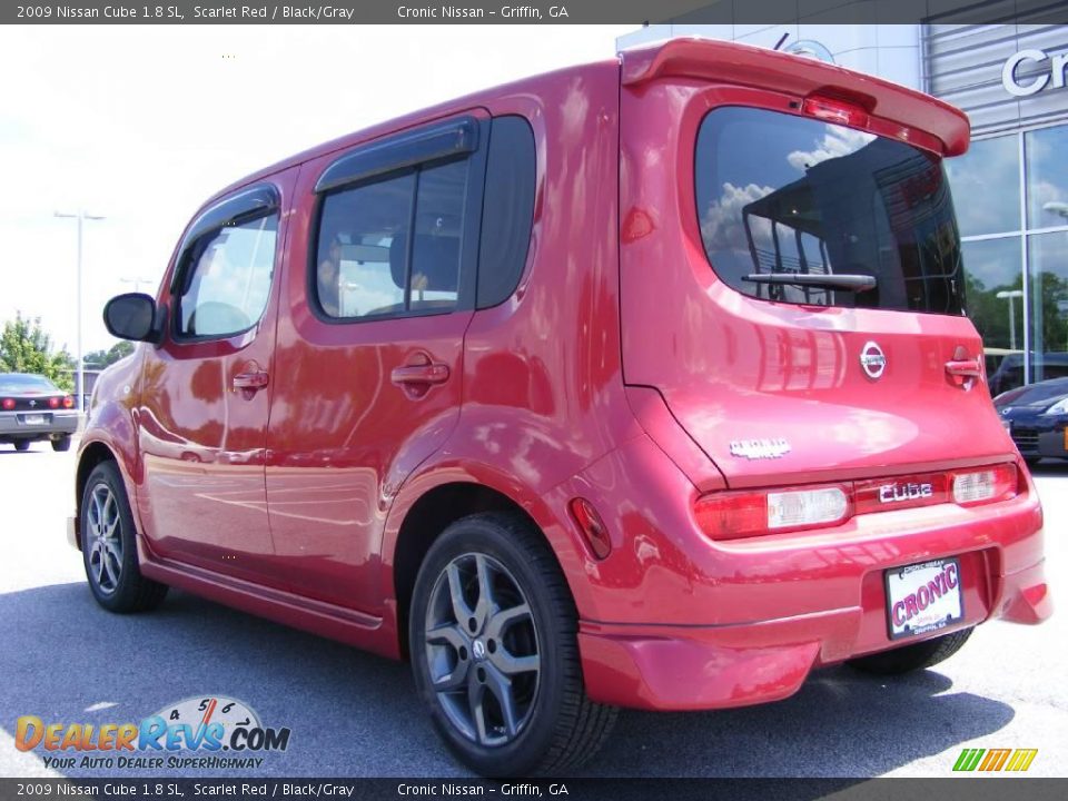 2009 Nissan Cube 1.8 SL Scarlet Red / Black/Gray Photo #8