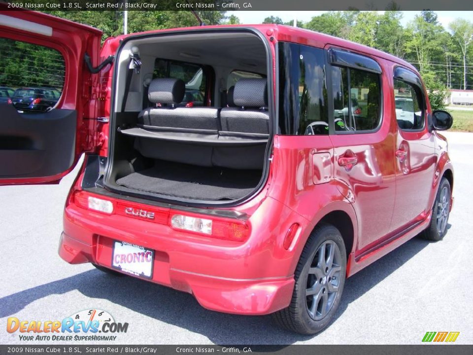 2009 Nissan Cube 1.8 SL Scarlet Red / Black/Gray Photo #12