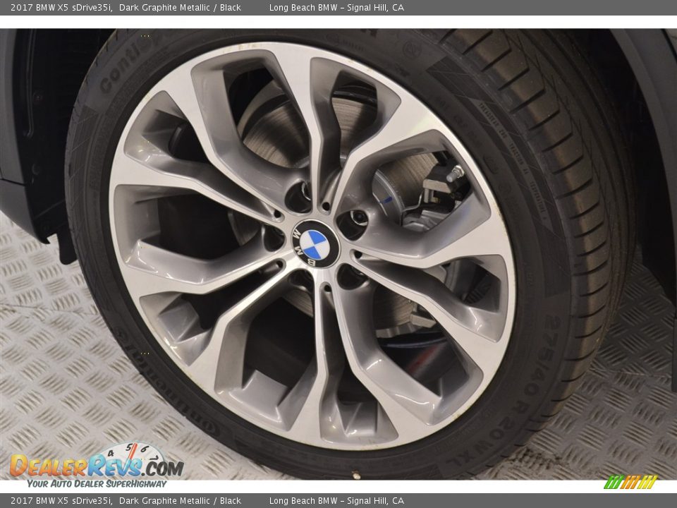 2017 BMW X5 sDrive35i Dark Graphite Metallic / Black Photo #6