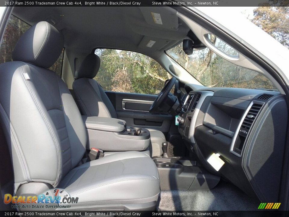 Black/Diesel Gray Interior - 2017 Ram 2500 Tradesman Crew Cab 4x4 Photo #16