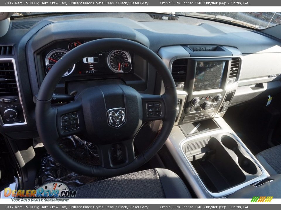 Dashboard of 2017 Ram 1500 Big Horn Crew Cab Photo #10